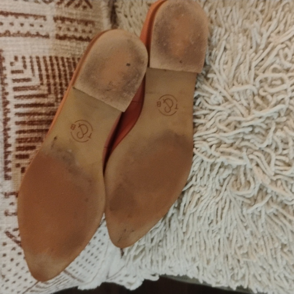 Treasure & Bond Kena Coral Leather Flats - Picture 5 of 9